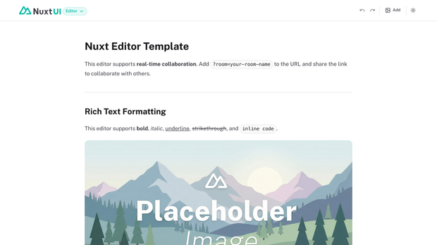 Template Editor screenshot